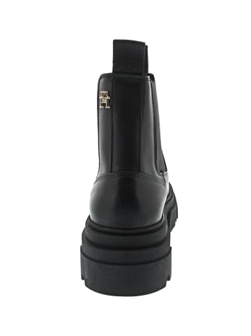 Tommy Hilfiger Combat Leather Low Chelse Chelsea Boot Schwarz