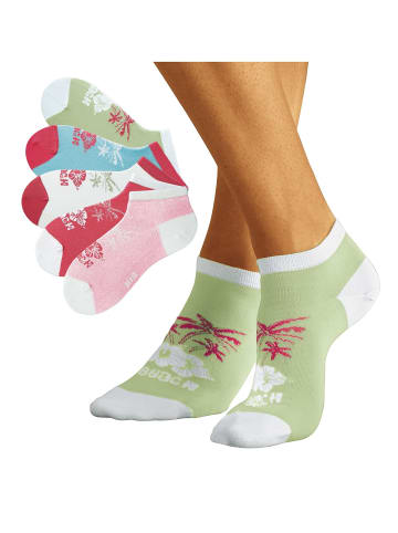 H.I.S Sneakersocken in weiß, pink, hellgrün, rosa, hellblau