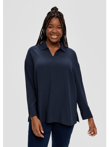 TRIANGLE Bluse langarm in Blau