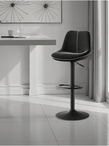 VASAGLE 2er-Set: Barhocker Lyna in - (B)45 x (H)(88.5-109.5) x (T)49.5 cm