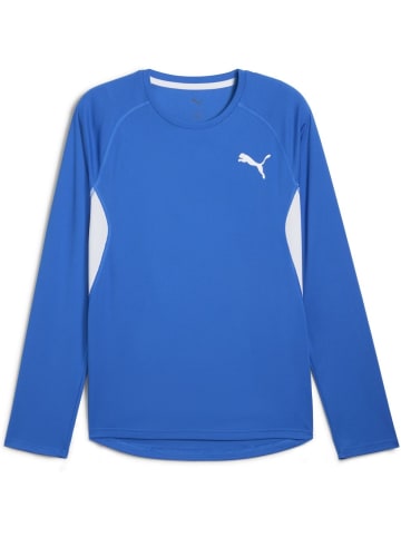 Puma T-Shirt "Cross The Line Longsleeve Tee 3.0" in Blau