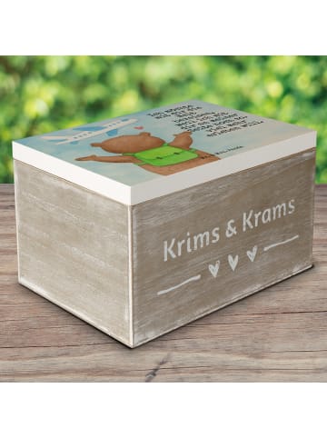 Mr. & Mrs. Panda fotobox Bär Flugzeug Design mit Spruch in Weiß