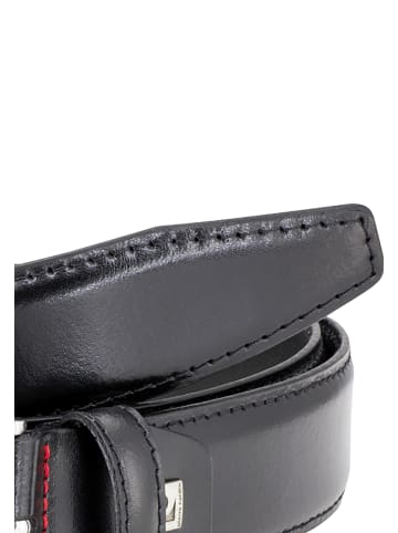 Pierre Cardin Ledergürtel Basic in Schwarz