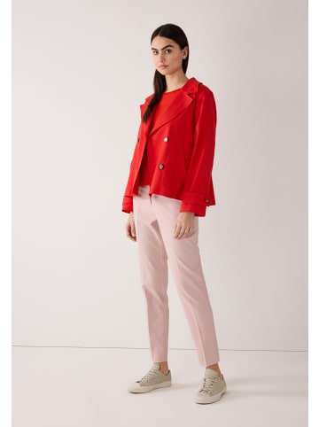 More & More kurze, kastige Trench-Jacke in red