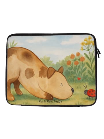 Mr. & Mrs. Panda Laptoptasche Hund Marienkäfer Design ohne Spruch in Weiß