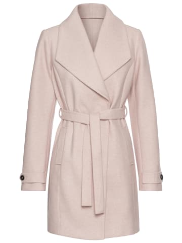 Laura Scott Wollmantel in rosa meliert