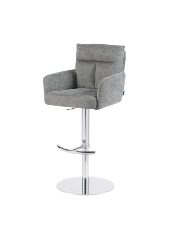 DUBI Möbel 2er-Set: Barhocker Leo in Grau - (B)54 x (H)96 x  (T)57 cm