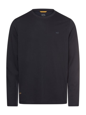 Camel Active fleXXXactive® Langarmshirt mit Rundhalsausschnitt in Dunkelblau
