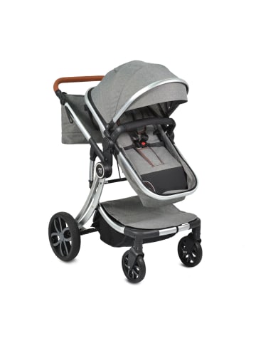 Moni Kinderwagen Polly 3 in 1 in grau