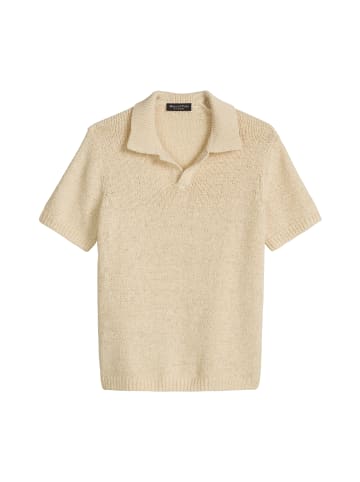 Marc O'Polo Kurzarm-Pullover regular in Chalky Sand