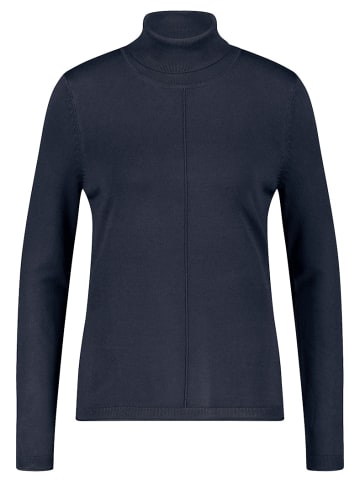 Gerry Weber Softer Rollkragenpullover mit Armschlitzen in Blau