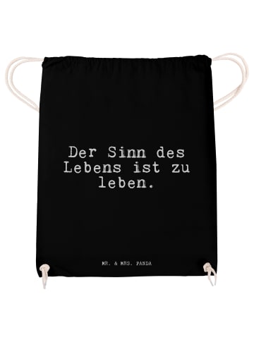 Mr. & Mrs. Panda Sportbeutel Der Sinn des Lebens... mit Spruch in Schwarz