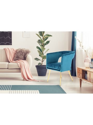 Kayoom Retro Stuhl Jolene in petrol