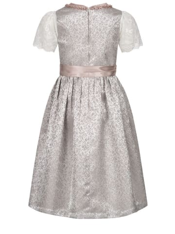 Nübler Kinderdirndl 3-teilig Elena in Silber Taupe