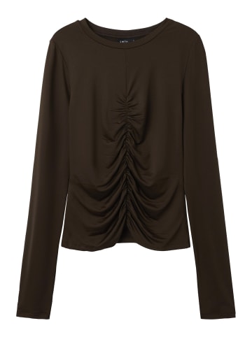 name it Oberteil mit langen Ärmeln in Chocolate Brown