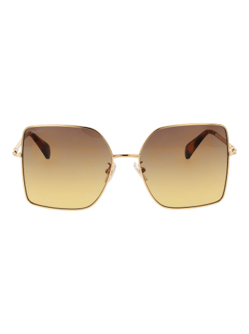 Max Mara Frauen Sonnenbrille Quadratisch Gold