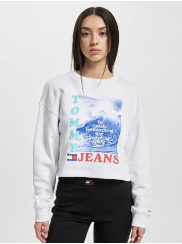 Tommy Hilfiger Tommy Hilfiger Damen Tommy Jeans Boxy Crop Wave in white