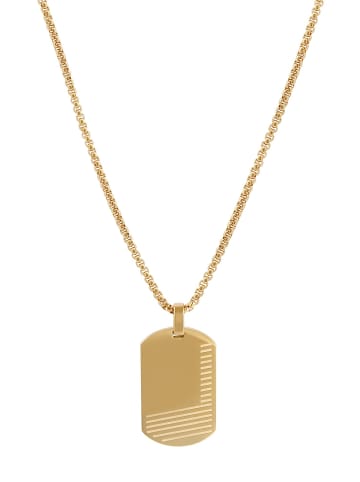 Adeliás Unisex Halskette mit Anhänger – aus Edelstahl in gold