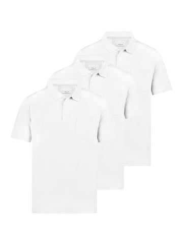 Redmond Poloshirt Basic in Weiß