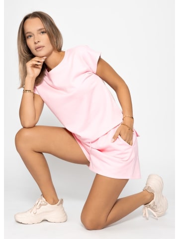 SASSYCLASSY Lässige Sweatshorts in Rosa