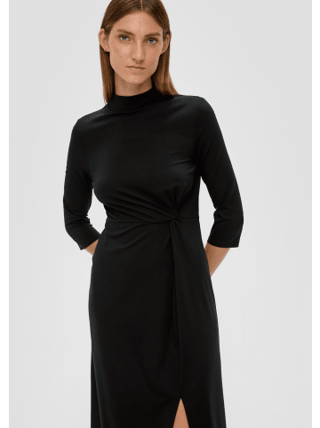 s.Oliver BLACK LABEL Kleid lang in Schwarz