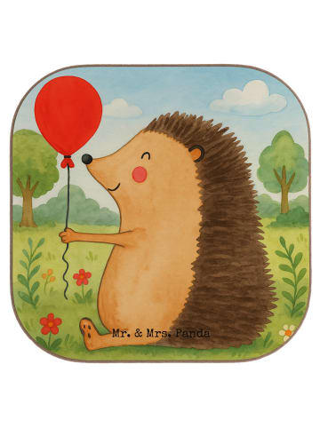 Mr. & Mrs. Panda Tassenuntersetzer Igel Luftballon Design ohne S... in Weiß