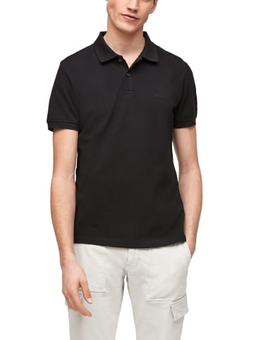 S. Oliver Poloshirt in Schwarz