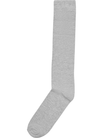 Urban Classics Urban Classics High Knee Socks 2-Pack in black+heathergrey