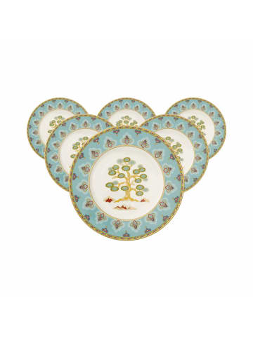 Villeroy & Boch 6er Set Brotteller Samarkand Aquamarin in Bunt ø 16,4 cm in bunt