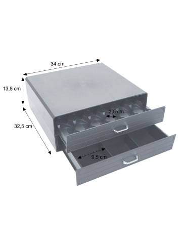 MCW Schubladenbox für Kaffeekapseln L98, Schwarz