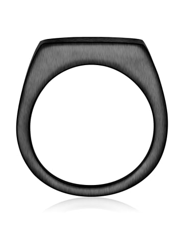 True Rebels Ring aus Edelstahl in schwarz