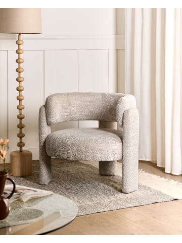 Beliani Sessel BUREA in Beige - (W) 80 x (H) 74 x (L) 70 cm