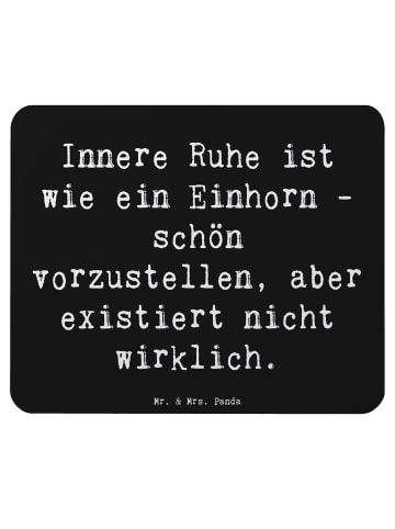 Mr. & Mrs. Panda Mousepad Spruch Innere Ruhe mit Spruch in Schwarz