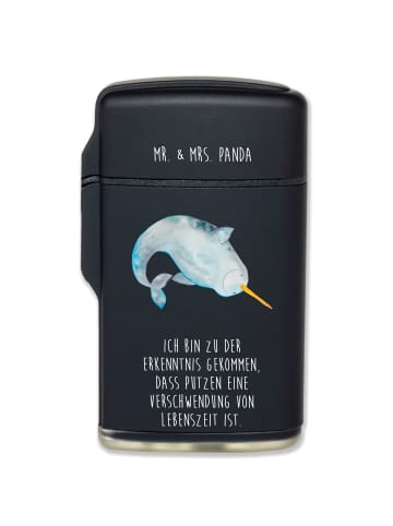 Mr. & Mrs. Panda zigarettenanzünder Narwal mit Spruch in Schwarz