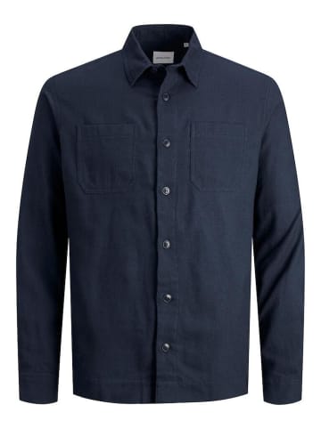 Jack & Jones Langarmhemd in Navy Blazer