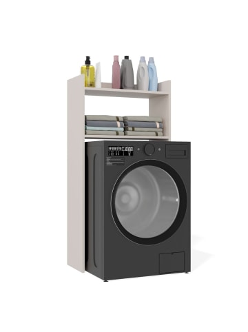 kommodly Waschmaschinenschrank Waschli Klein in Kaschmir - (B)64cm x (T)30cm x (H)126cm