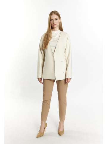 DreiMaster Klassik Damen Übergangsjacke Aus Wollgemisch in Wollweiss