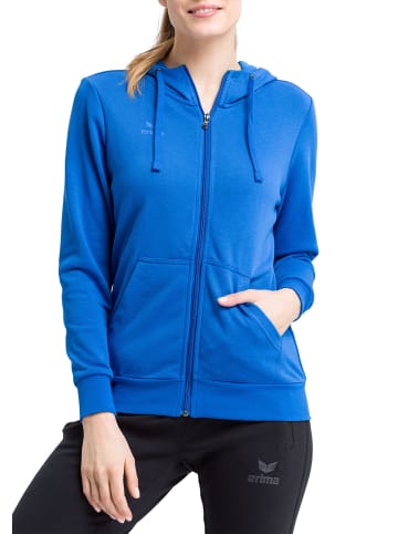 erima Damen Kapuzensweatjacke in new royal