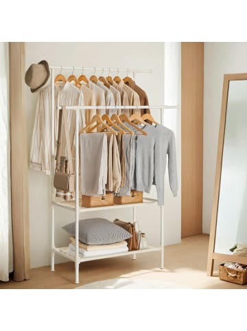 SONGMICS Kleiderständer Rylan in Weiß - (B)45 x (H)171 x (T)114 cm