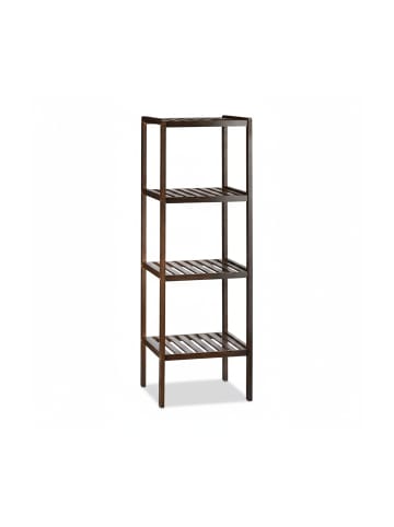 relaxdays Badregal in Dunkelbraun - (B)34,5 x (H)110 x (T)33 cm