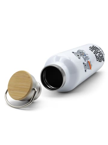 Mr. & Mrs. Panda Wasserflasche Koala Familie mit Spruch in Weiß