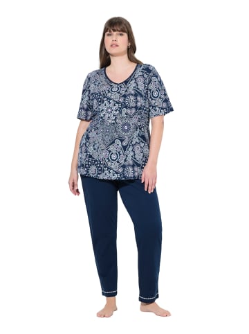 Ulla Popken Pyjama in nachtblau