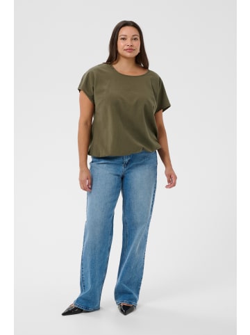 KAFFE curve Bluse kurzarm KCnana Loose fit in Grape Leaf