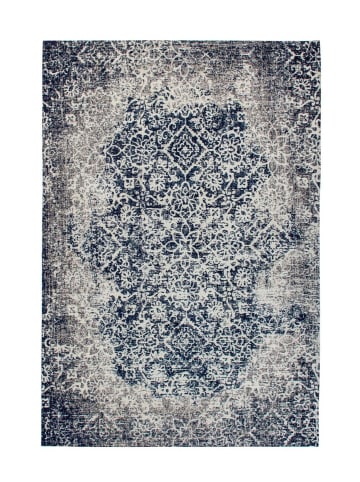 Kayoom Kurzflor Teppich River 140 in grau - multi - rechteckig