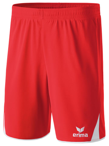 erima Classic 5-C Shorts in rot/weiss