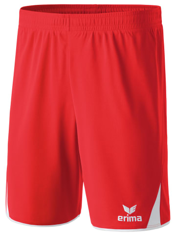 erima Herren Classic 5-C Shorts in rot/weiss