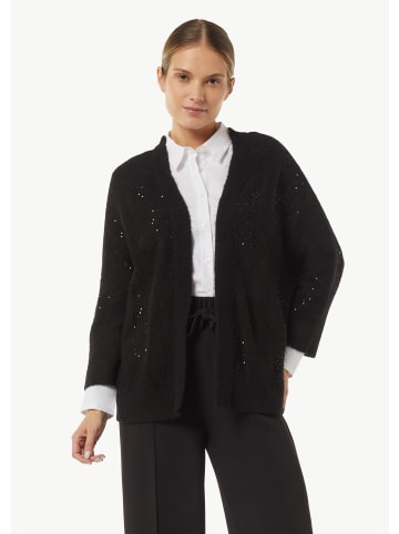 comma Strickjacke langarm in Schwarz