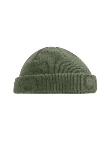 Yuhu Fisherman Beanie aus recyceltem Polyester Unisex Mütze in Olivgrün