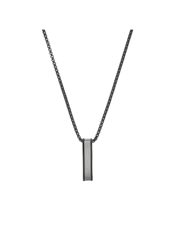 Tom Tailor Kette mit Anhänger Edelstahl, IP gun in bicolor