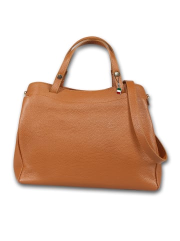 Florence Leder Handtasche Florence Tasche hellbraun ca. 31cm